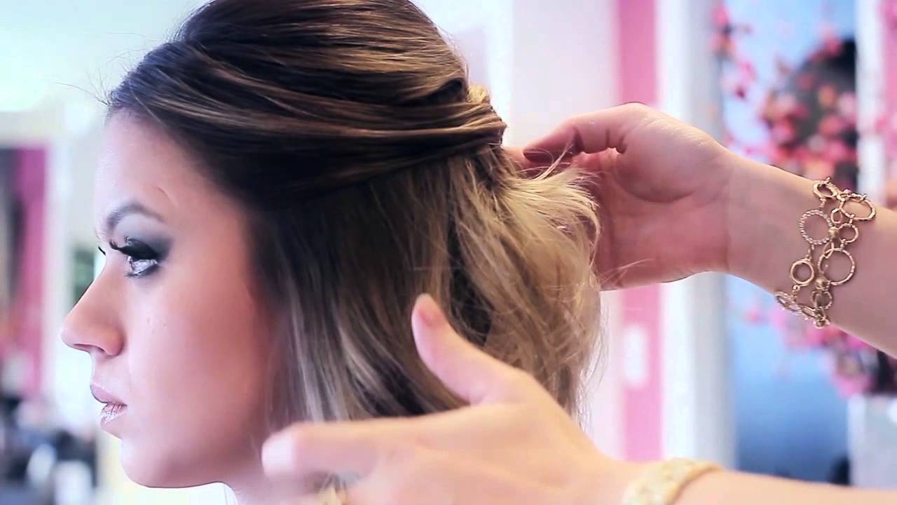 Penteado Semi Preso - Youtube