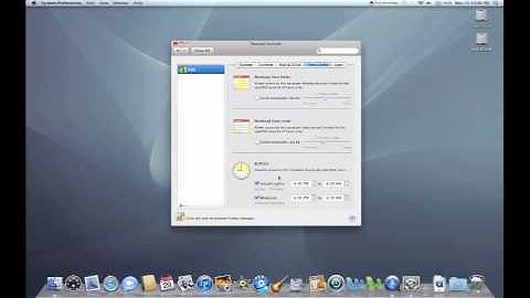 Mac OS X Parental Controls