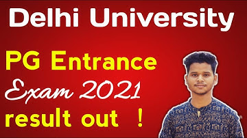 How to chech delhi university pg entrance exam results 2021|Duet results/scorecard released