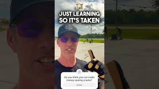 Learn Crack Sealing with Tim's Ride-Along Program in Wilmington, NC