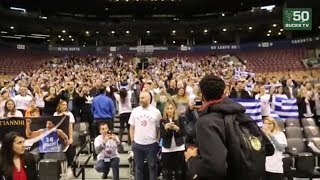 Following the bucks overtime loss to raptors, giannis antetokounmpo
greeted greek fans in toronto. subscribe: http://bit.ly/bucksytsub
watch fill...