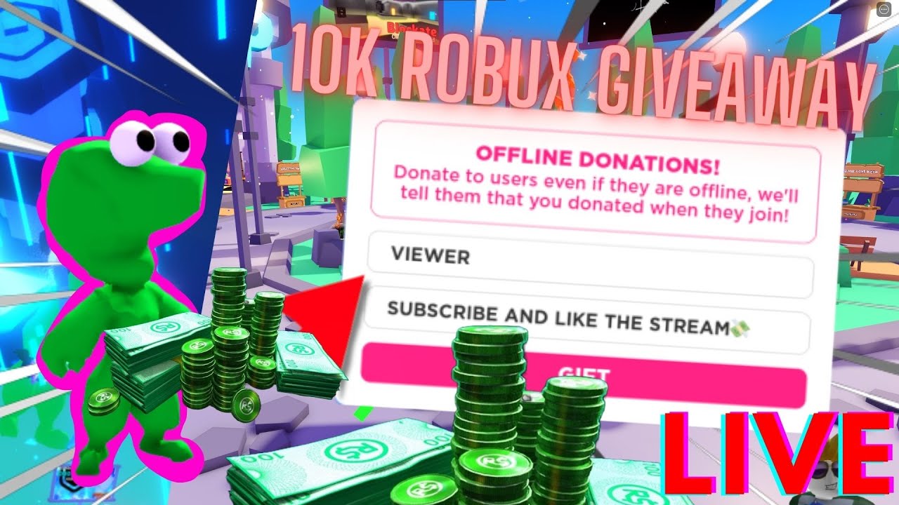 [🔴LIVE] 10,000 ROBUX GIVEAWAY💸GIVING 100+ ROBUX TO VIEWERS🔥PLAYING ...