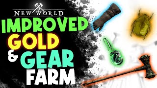 MORE EFFICIENT Gold & Gear Farm In New World Patch 1.8!
