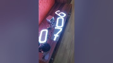 Наверное самые большие часы из неопикселей ws2812b