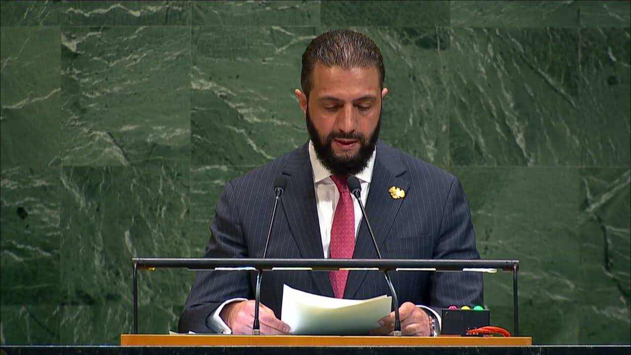 Выступление президента Сирии Ахмеда аш-Шараа на 80-й сессии Генассамблеи ООН