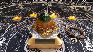 Beautiful Chakra Orgone Pyramid Crystal from Elite Orgone