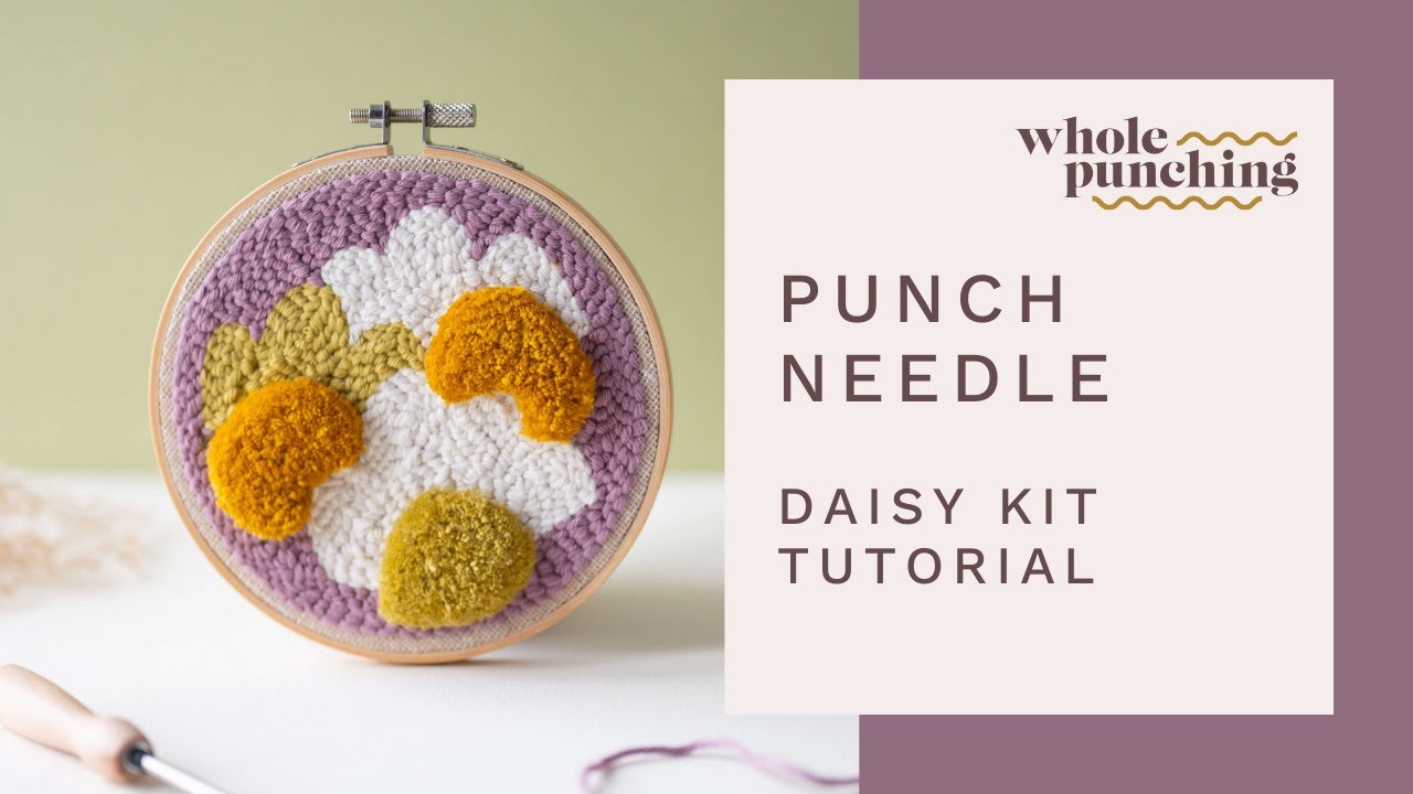 Learn how to punch needle: Complete punch needle and tufting