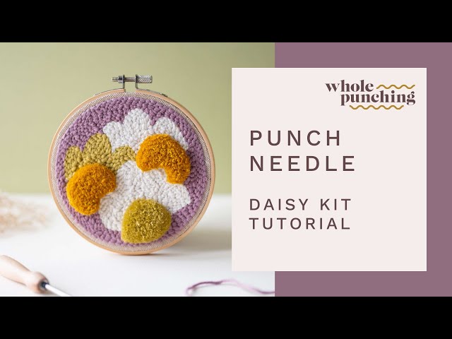 Learn how to punch needle: Complete punch needle and tufting