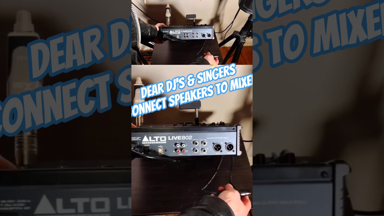 How to Connect Speakers to Mixers  