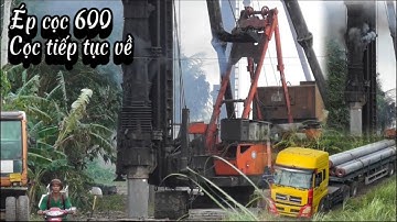 ÉP CỌC BÊ TÔNG PHỤC VỤ CHO CÔNG TRÌNH LÀM CẦU DỌC THEO TUYẾN ĐƯỜNG CHÍNH TỪ CAO LÃNH QUA VÀM CỐNG
