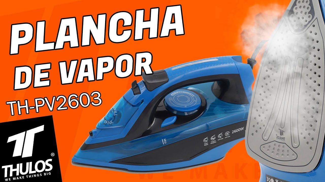 Plancha de vapor vertical 1000W. THULOS TH-VI200