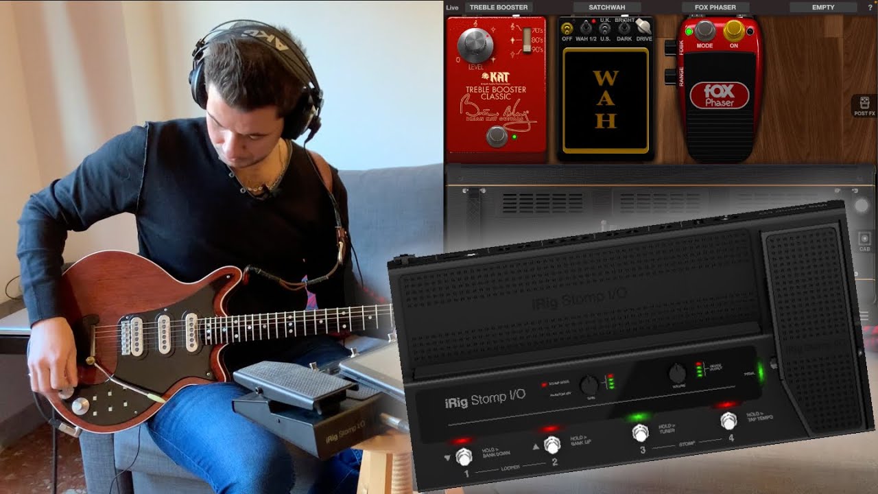 iRig Stomp I/O + iPad - my digital rig for Brian May's sounds - (ENG.SUBS.)