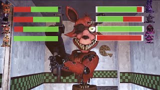 [SFM FNaF] Withered vs Toxic Animatronics With Healthbars!