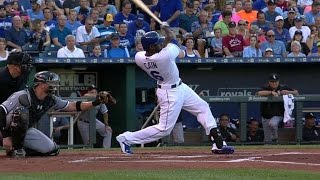 CWS@KC: Cain lines a triple down the line in the 1st