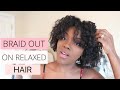 BEST DEFINED BRAID OUT ON RELAXED HAIR (UPDATED)