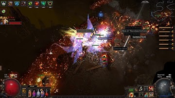 PoE boss - Maze of the Minotaur - Shaper guardian - full block cleave, Raise Spectre