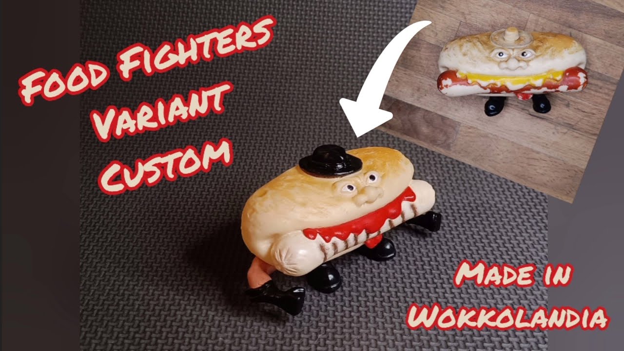 Fix MATTEL toy Food fighters Hot dog custom action figures Ep. 88 YouTube