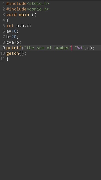 Addition program in c language code ‍🩹 🏻#codeing #programing - YouTube