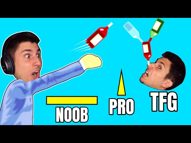 NEW TFG BOTTLE FLIP LEVEL! | Happy Wheels