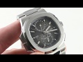 Patek Philippe Nautilus Travel Time Chronograph 5990/1A-001 Luxury Watch Review