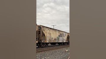 Seaboard System Hopper Meets A CSX Intermodal #train #railroad #railfaning #csx #intermodals