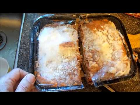 Cutting up Stouffer's lasagne so I don't have to eat it every day before it spoils