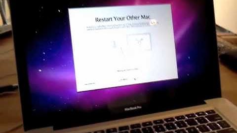 Transferring Your Information to a New Mac (Target Disk Mode)