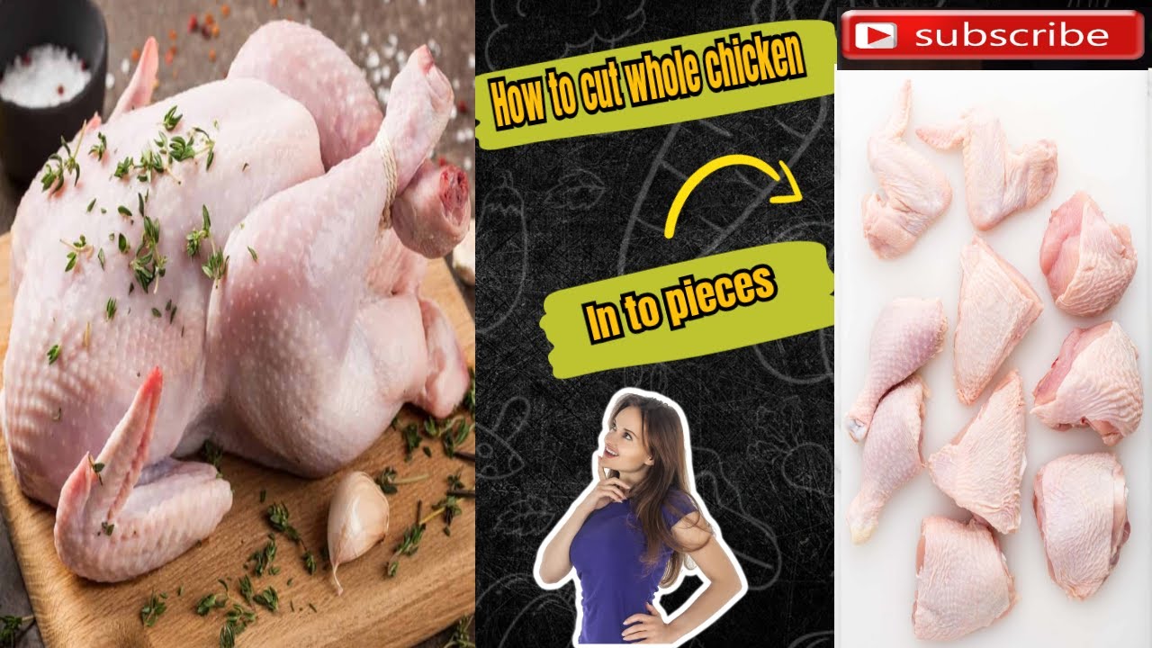 How to cut whole chicken into a pieces 🐔lifeinSaudiarabia 