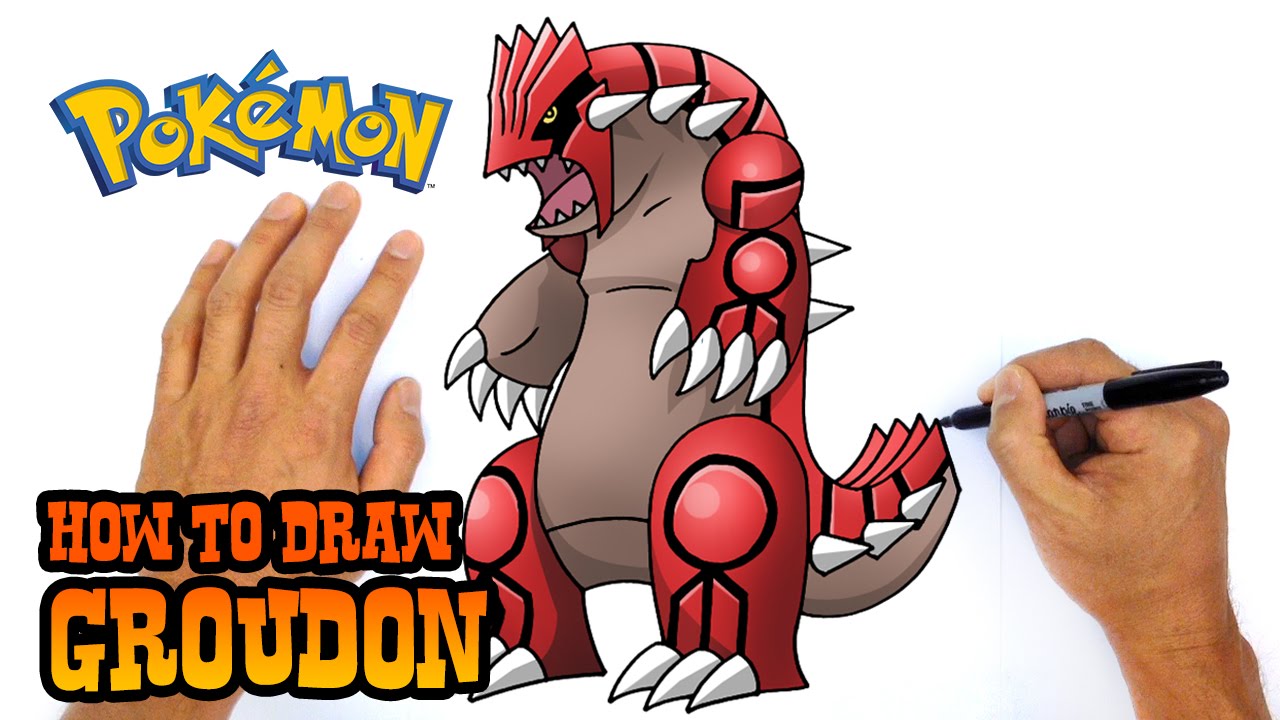 Groudon Pokemon Drawing