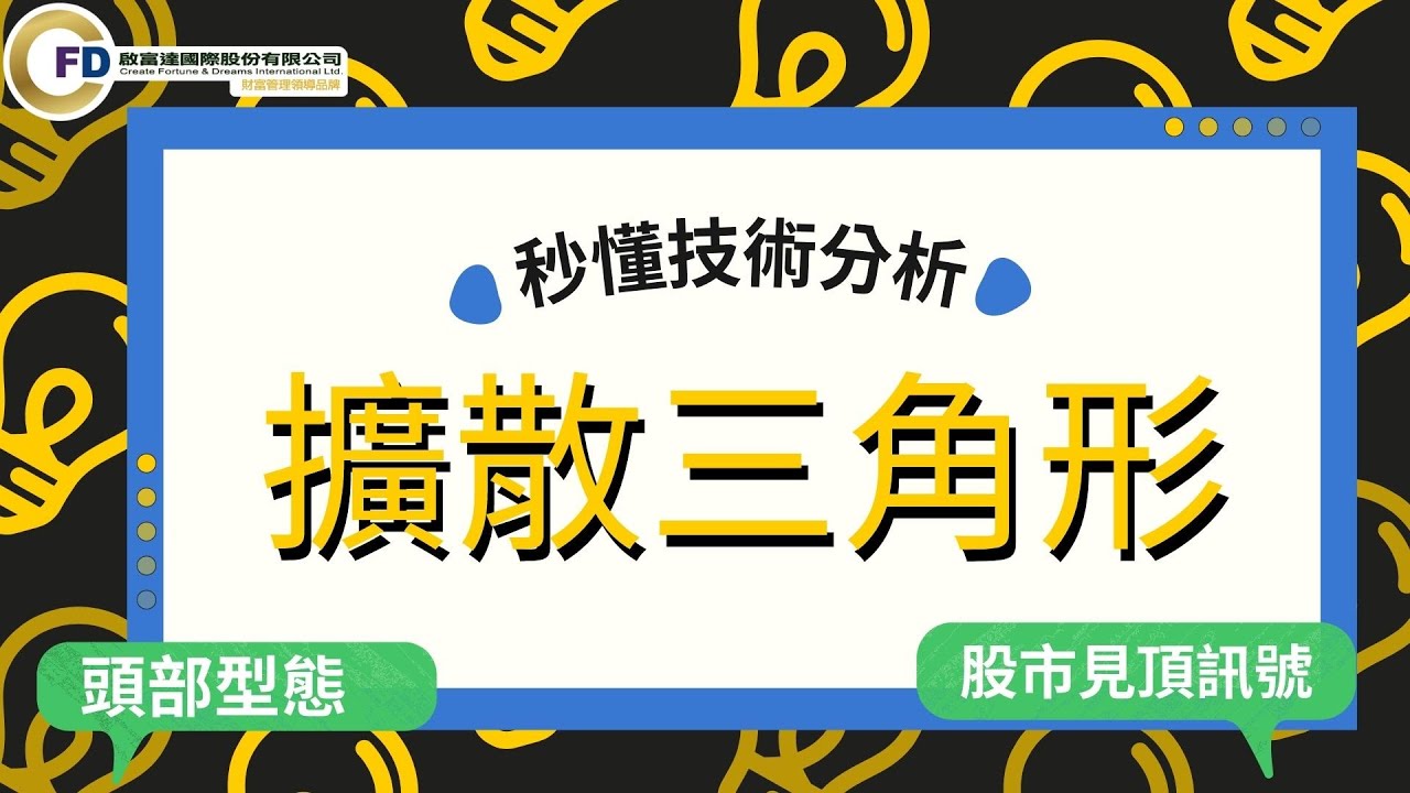 秒懂技術分析｜擴散三角形