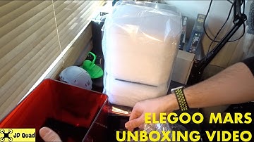Elegoo Mars Resin 3D Printer Unboxing Video