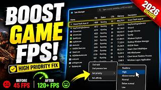 How to Permanently Set Any Game to High Priority Using Regedit (Windows 11/10) | 2026 Guide