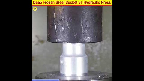 Deep Frozen Steel Socket vs Hydraulic Press #short #shorts #fact
