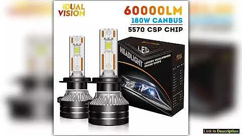 K5C H7 LED 60000LM Headlights Canbus H1 H4 H11 9012 HIR2 H8 H9 H13 9007 9005 9006 HB3 HB4 H27 881