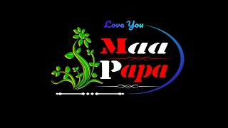 How to Make "Maa Papa" Simple Name Art Design Simple Wallpaper!!SNAD!! #youtubevideo #youtube
