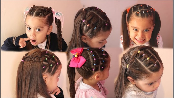 Penteado Infantil Lateral com Elásticos e Trança Bolha, Side Hairstyle  with Elastics and Bubble Braid, Penteado Lateral com Elásticos e Trança  Bolha.🥰 Easy Hairstyle with Elastics and Bubble Braid.🥰