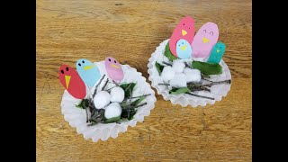 How to Make a Bird's Nest Craft - Toddler Tuesdays!