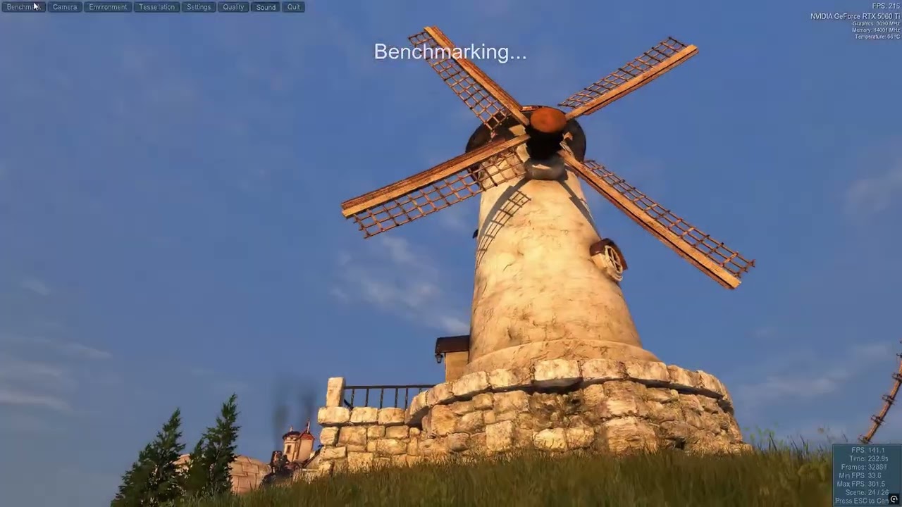 Palit 5060TI 16GB Heaven & Superposition Benchmark