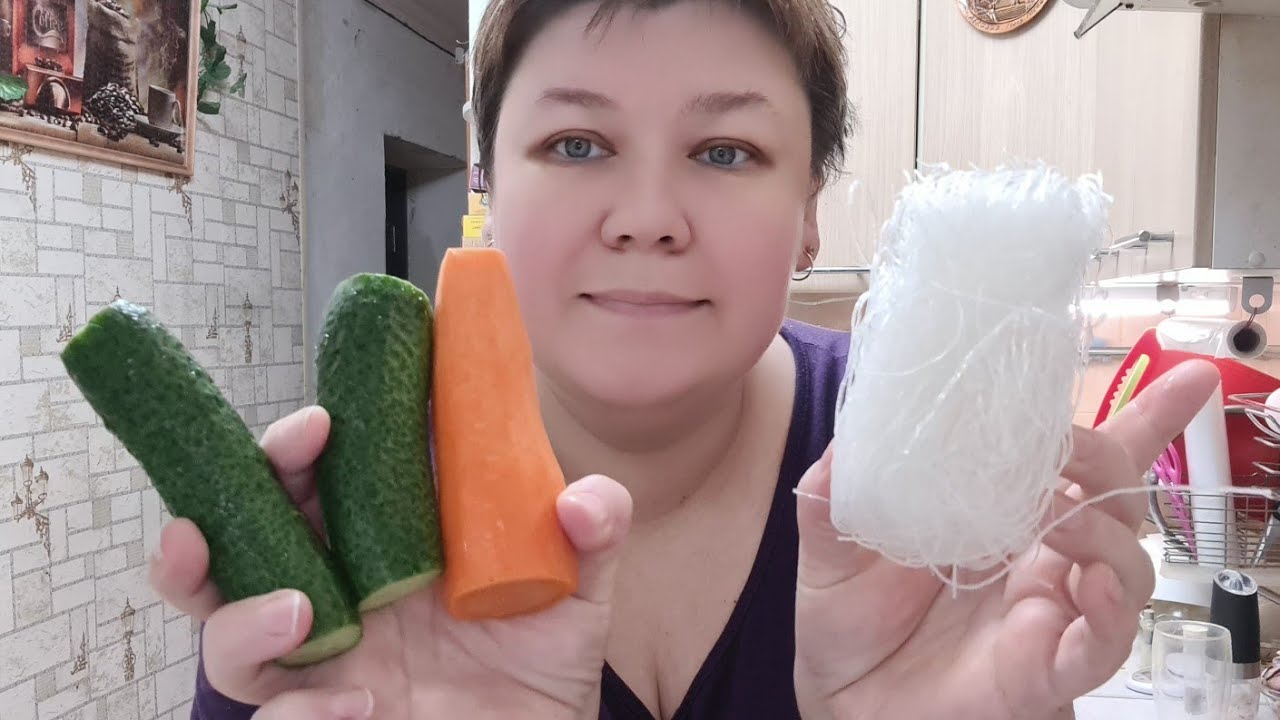 ФУНЧОЗА ПО-КОРЕЙСКИ С СОЕВЫМ СОУСОМ И ОВОЩАМИ без возни летом самое то ...