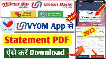 Union Bank Ka Statement Kaise Nikle PDF 2023|How To Download Union Bank Statement Online|Union Bank