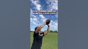 SOLO CATCHING DRILLS 🏈 #catching #receiver #football #athlete #footballtraining