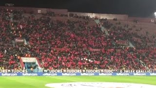 Trabzonspor Beşiktaş maçı 0-2 Stadda Ölürüm Türkiyem Şarkısı 15.03.2016 Süper Lig