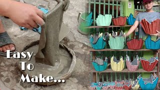 CEMENT POT FOR FLOWERS (KAANG) | MADALI LANG GAWIN!