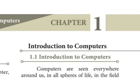 Introduction to Computers - 11th Computer | UNIT 1 | CHAPTER1 | PART 1 | தமிழ் விளக்கம்