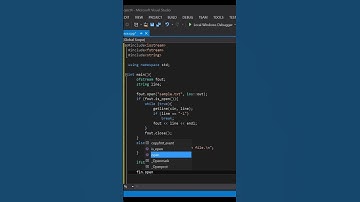 C++ : File handling #shorts