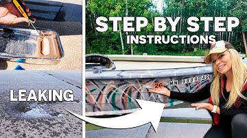 Fixing a Leaking Aluminum Boat | Boat Leak Repair