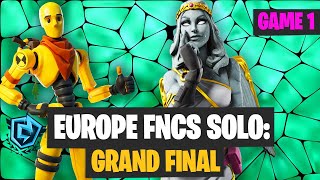 FNCS SOLO EU Grand Final Game 1 Highlights Fortnite