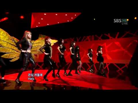 [소녀시대,런데빌런] 100321 인기가요 Run Devil Run