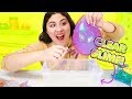 CUTTING GIANT GLITTERY SQUISHY BALLS INTO CLEAR SLIME Slimeatory #511