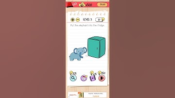 #shorts | How to put elephant into the fridge. | #braintest #level3